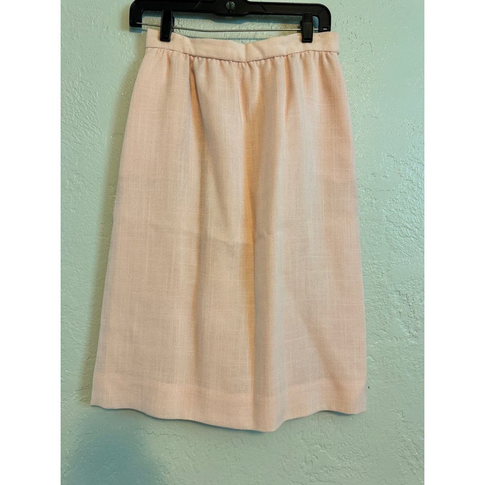 JH Collectibles Pink Linen Blend Blazer Skirt Suit Set Women Size 12 - Picture 7 of 9